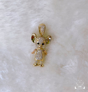 Gold 14k Little Mouse Charm