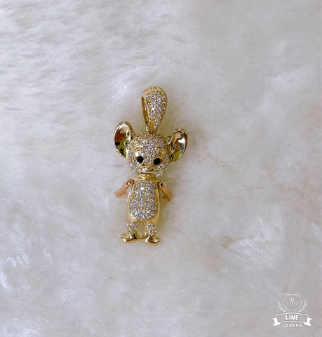 Gold 14k Little Mouse Charm